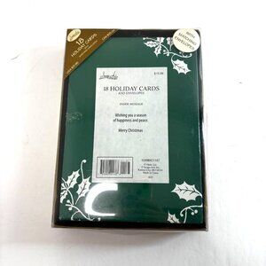 Hallmark Holiday Christmas Cards Lot (2 Boxes) 18 Count w Envelope New Open Box
